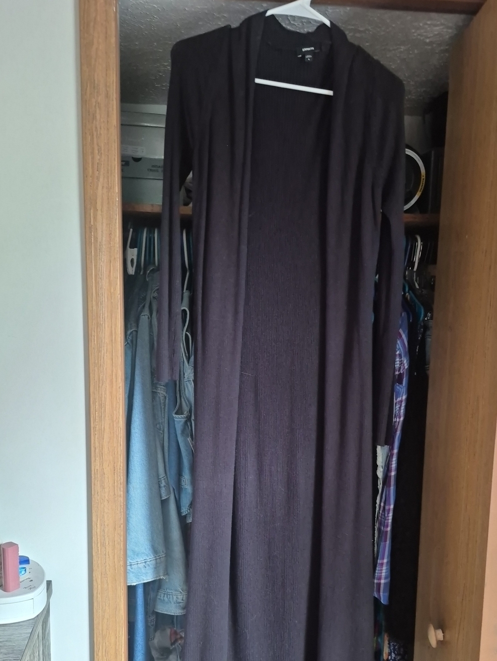 Long Open-Front Maxi Cardigan
